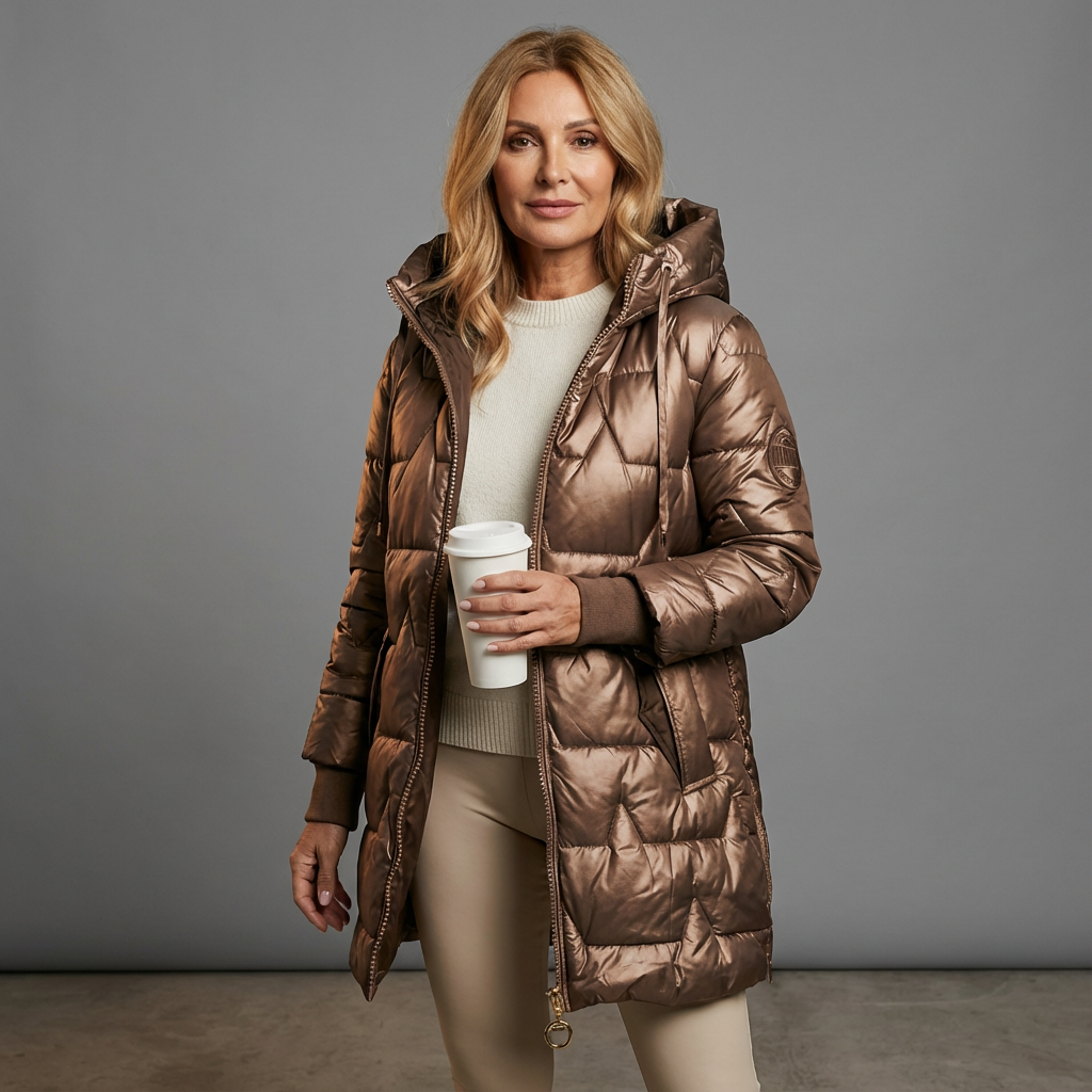 Lunori™ | Piumino Lungo con Cappuccio Aurora