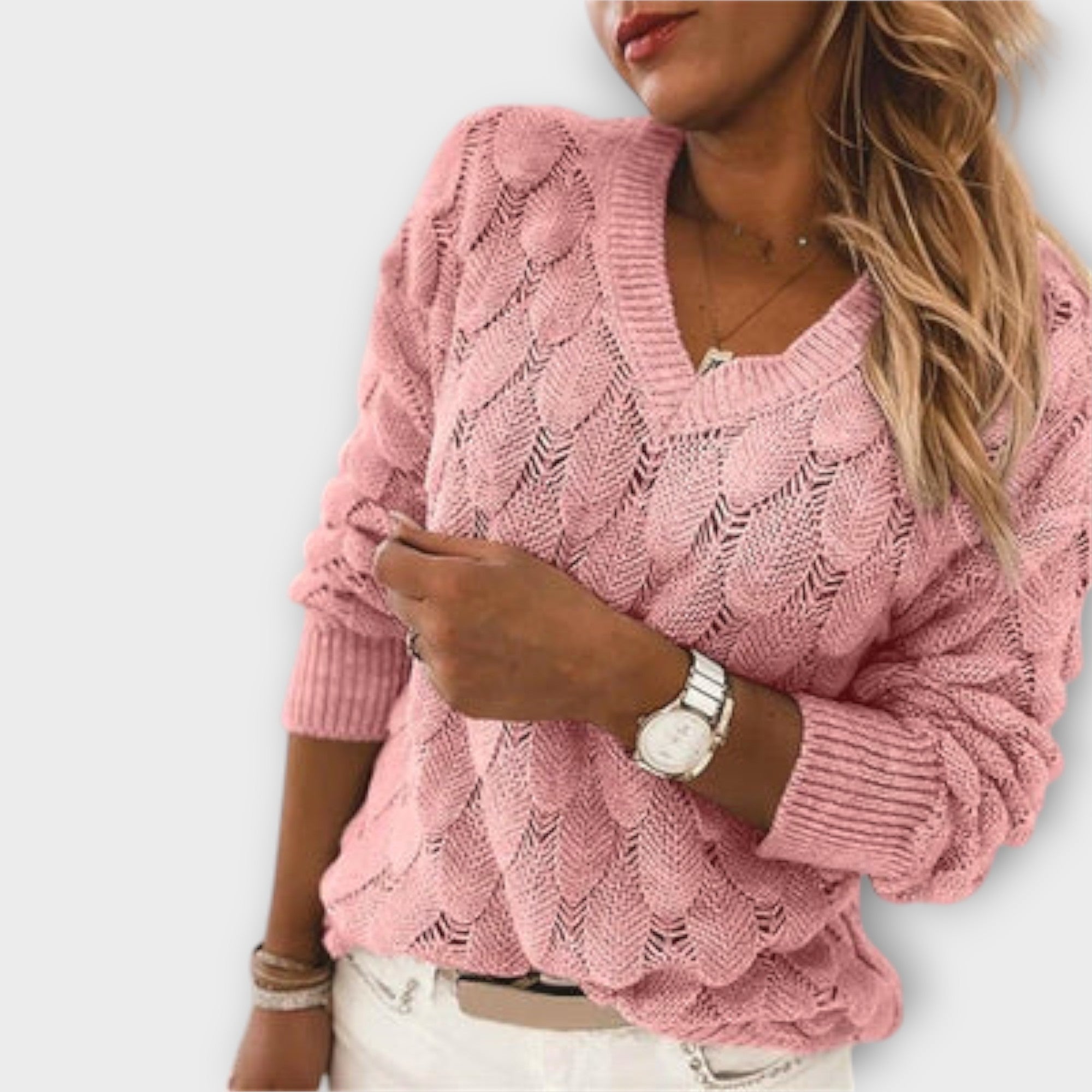Lunori™|Maglione con scollo a V