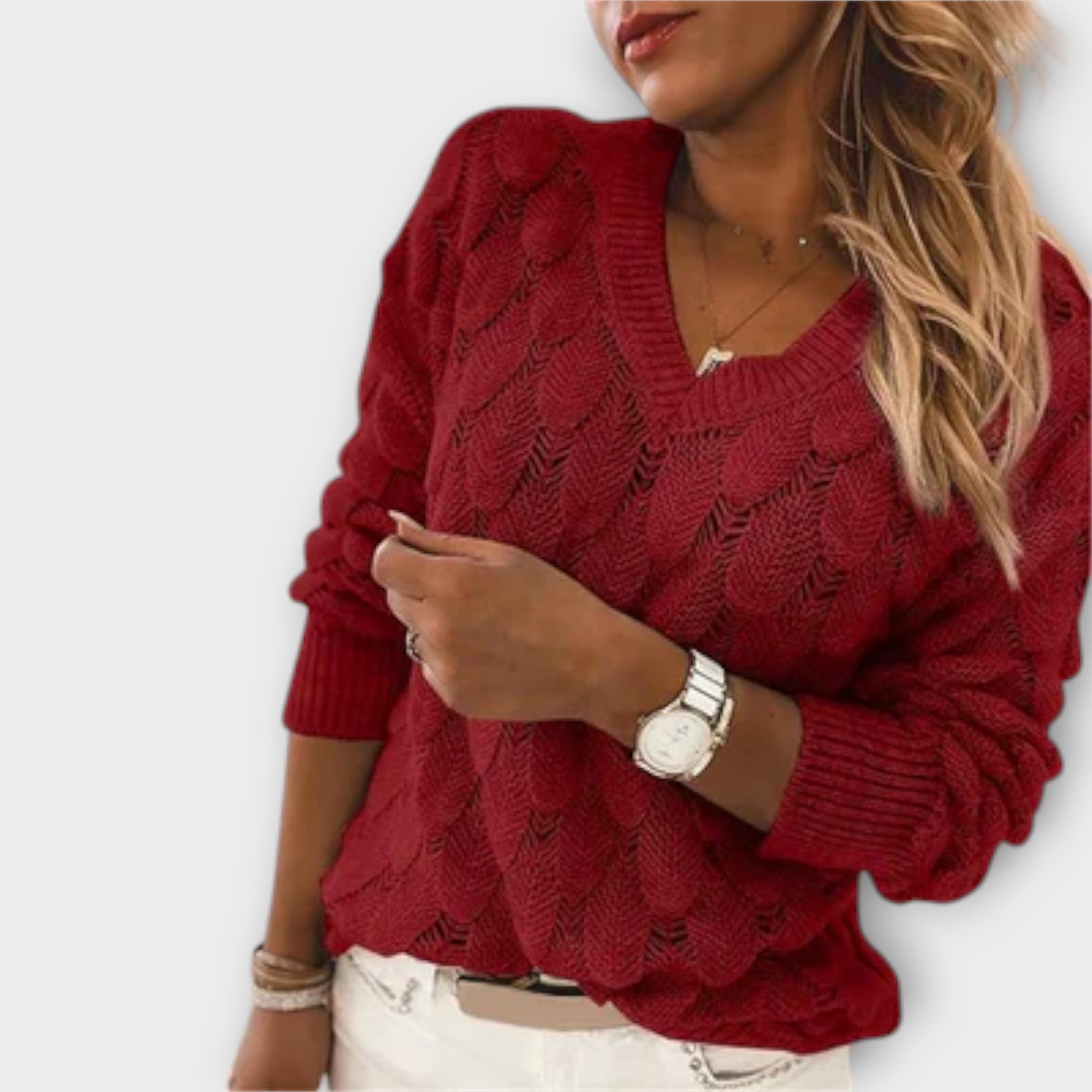 Lunori™|Maglione con scollo a V