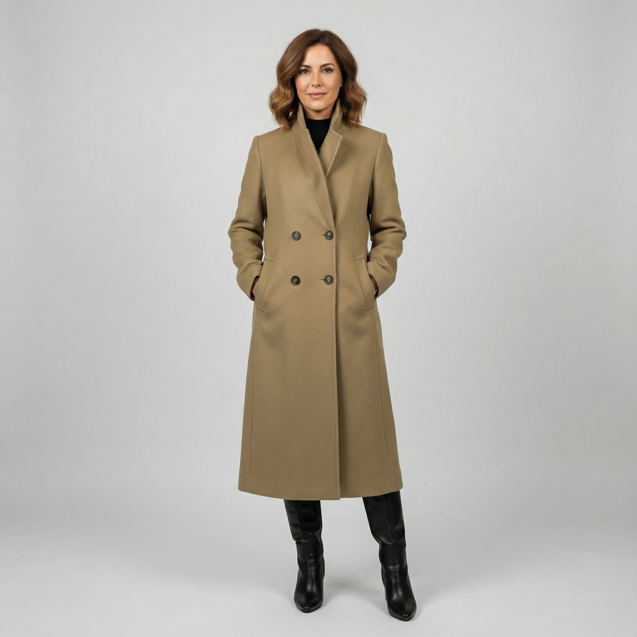 Lunori™ | Cappotto trench lungo Olivia