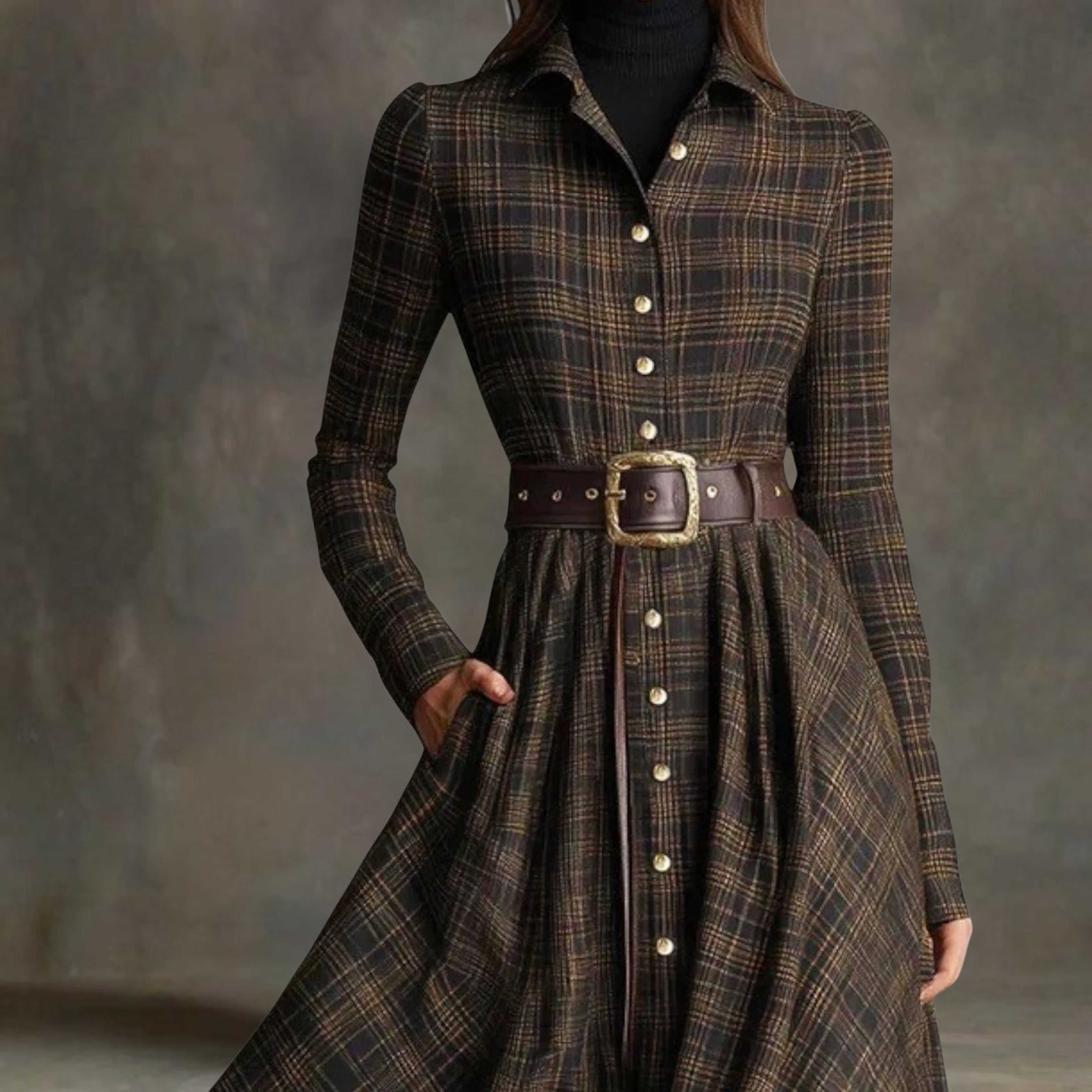 Lunori™ | Abito camicia maxi Sara