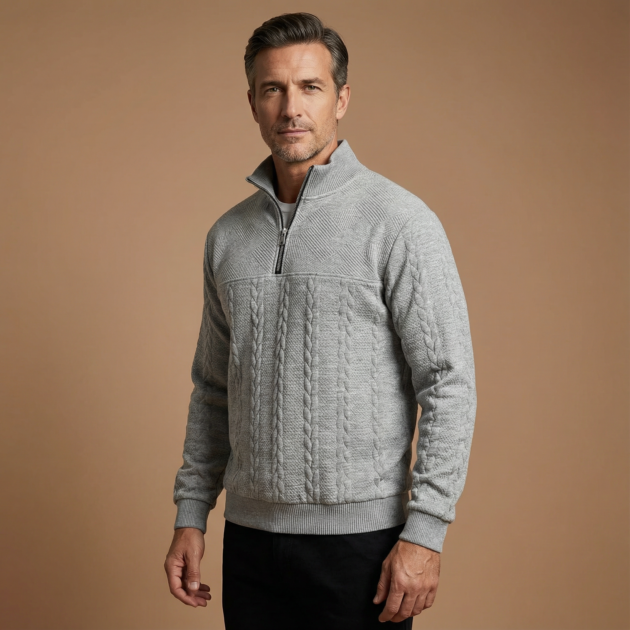 Alessandro™| felpa trendy con chiusura a zip