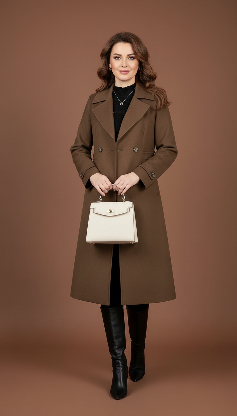 Lunori™ | Cappotto trench lungo Olivia