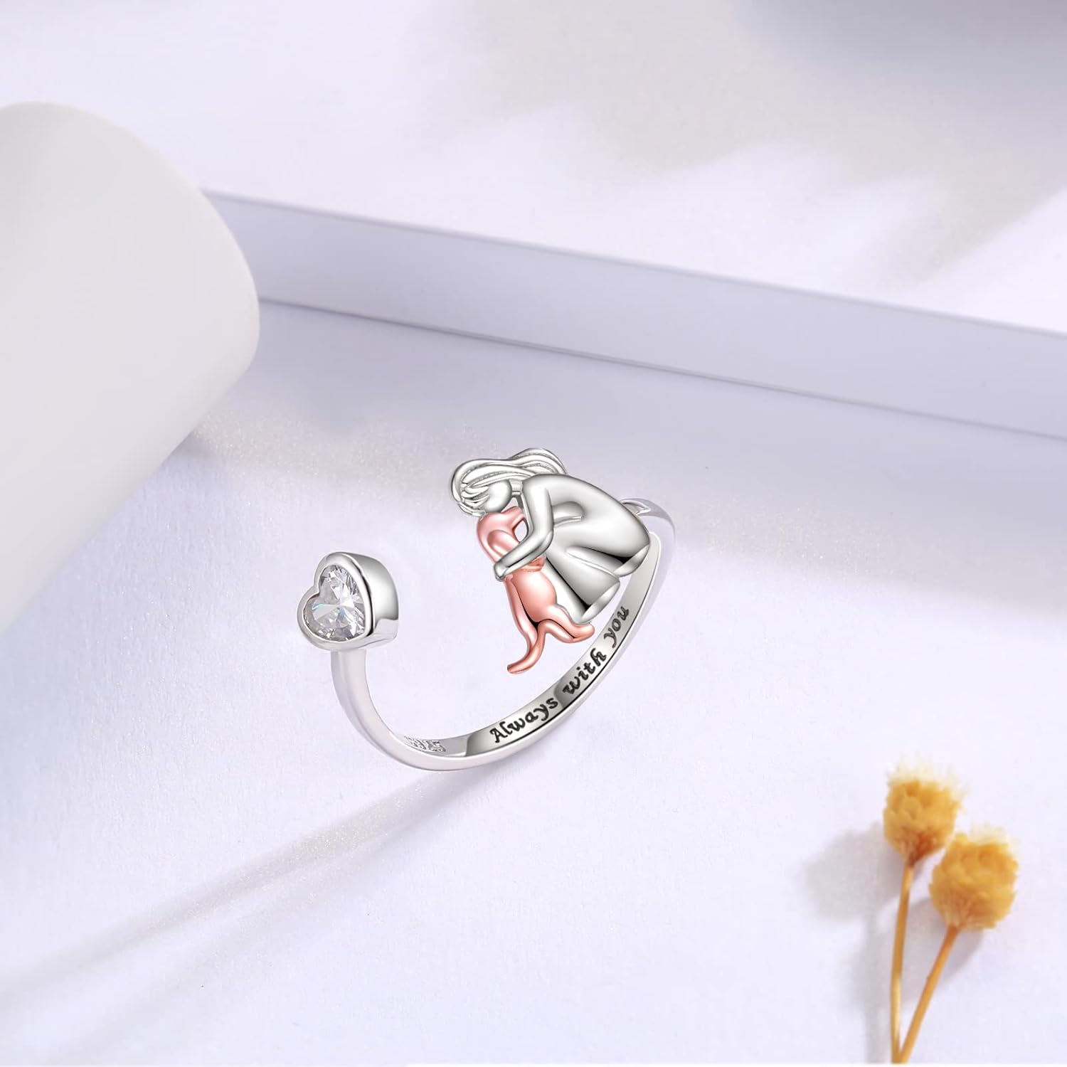 Lunori™ | Anello “Sempre nel mio cuore” (Rosa)