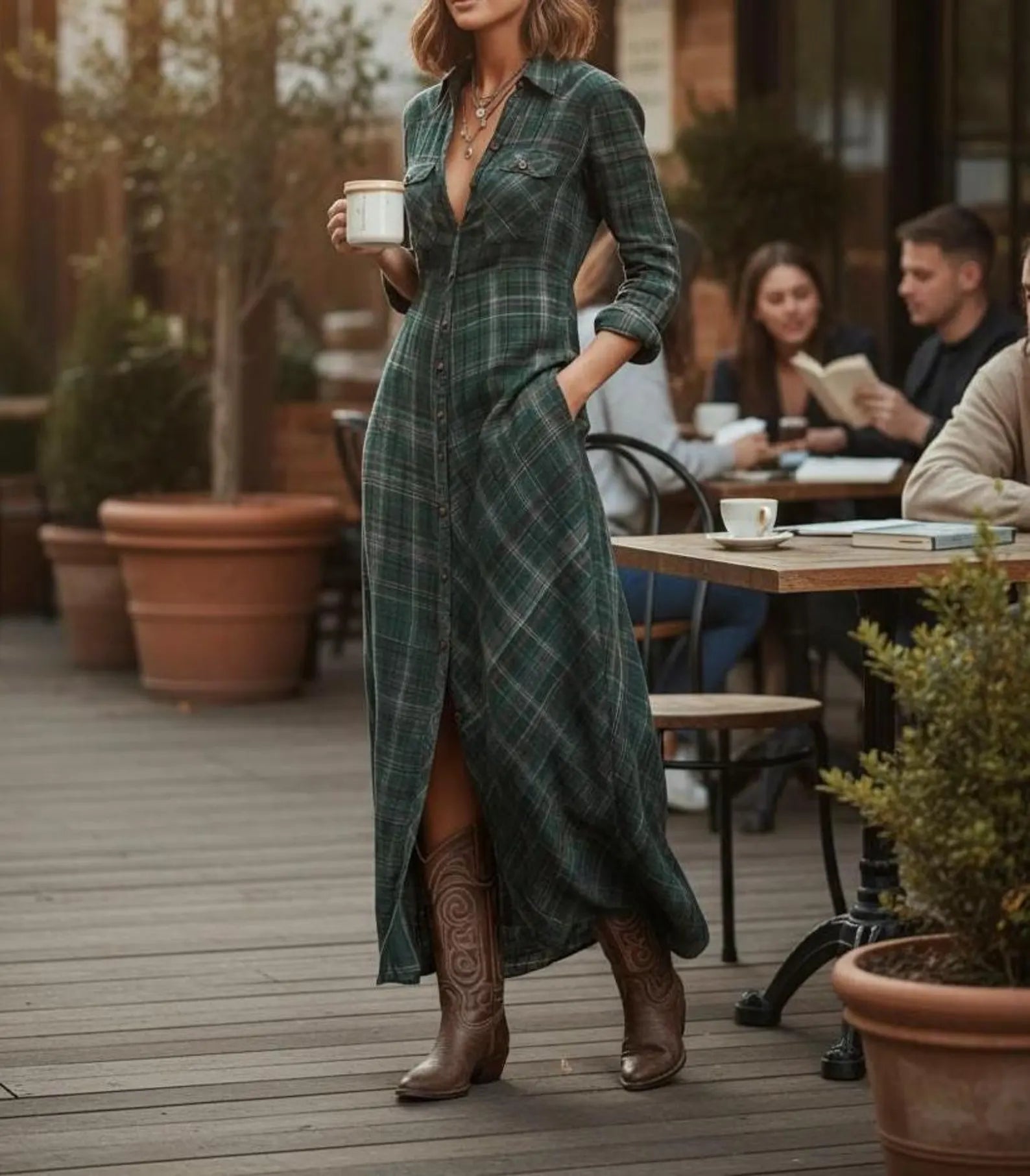 Lunori™  Maxi Chemise Intemporelle